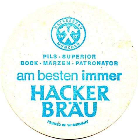 münchen m-by hacker ha rund 7b (215-pils superior-u printed-blau)